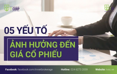  05 YẾU TỐ ẢNH HƯỞNG ĐẾN GIÁ CỔ PHIẾU